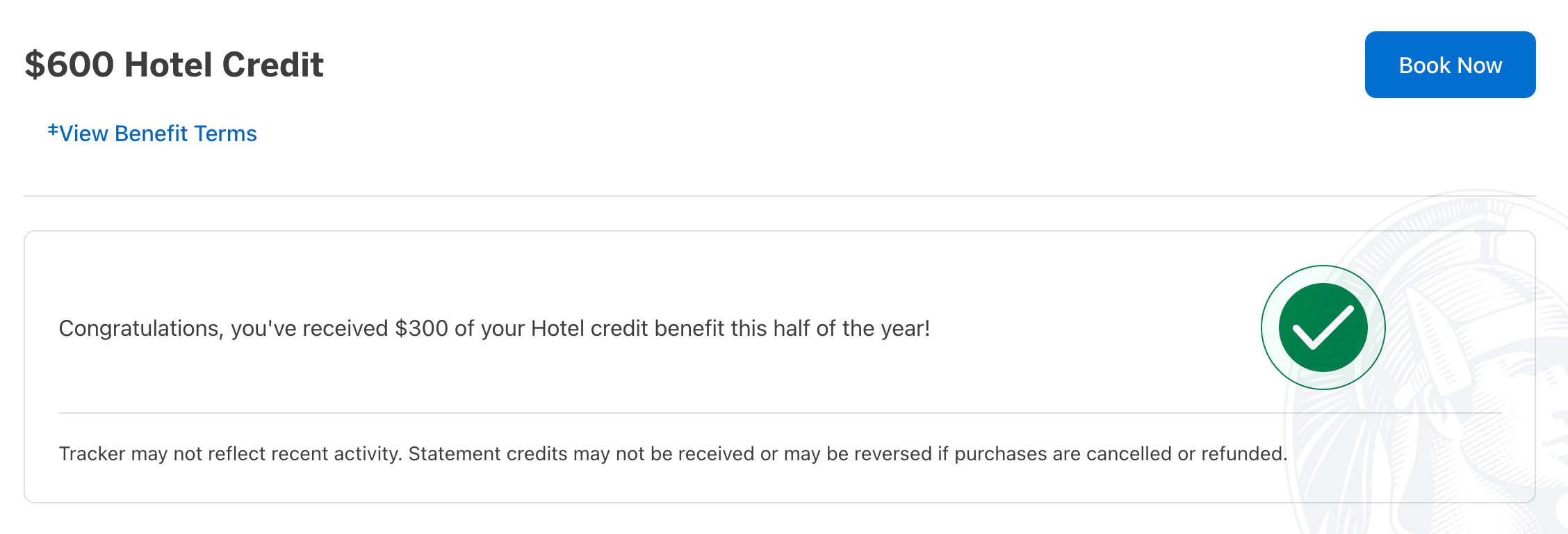 Amex hotel credit